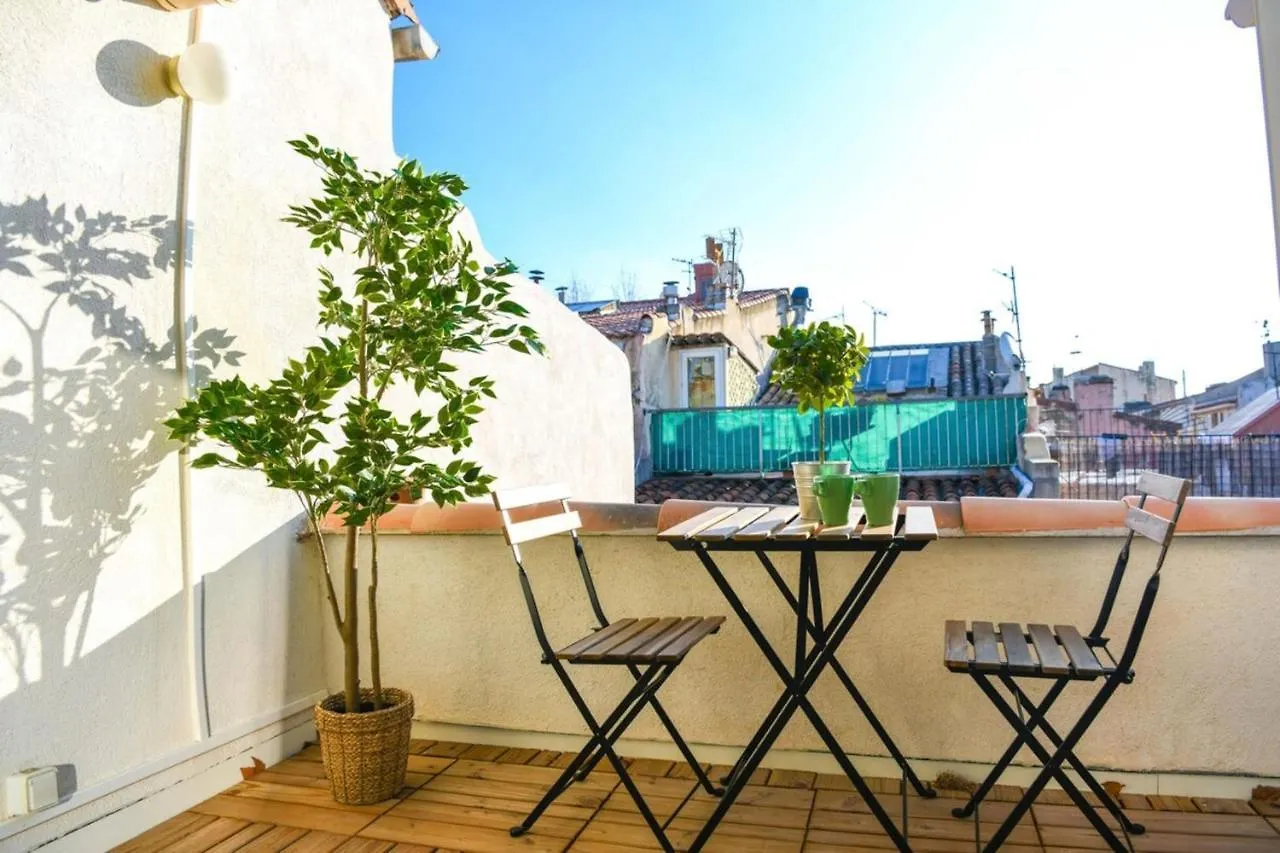 Le Duplex - Terrasse Au Coeur De Marseille Panier Apartment